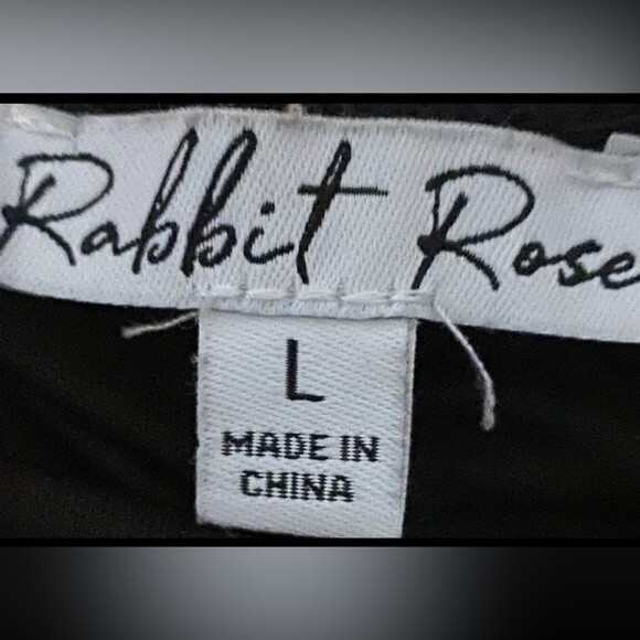 Rabbit Rose black multi floral ruched midi skirt - Picture 8 of 8